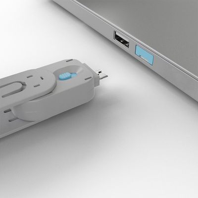 4. Lindy 40452 bloker portów Blokada portu + klucz USB Typu-A Niebieski Kopolimer akrylonitrylo-butadieno-styrenowy (ABS) 5 szt.