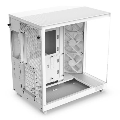 6. NZXT OBUDOWA KOMPUTEROWA NZXT H6 FLOW RGB MIDI TOWER Z OKNEM BIAŁA