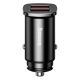 3. Baseus Square inteligentna ładowarka samochodowa 2x USB QC3.0 Quick Charge 3.0 SCP AFC 30W czarny (CCALL-DS01)
