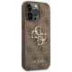 4. Etui Guess 4G Big Metal Logo na iPhone 14 Pro - brązowe