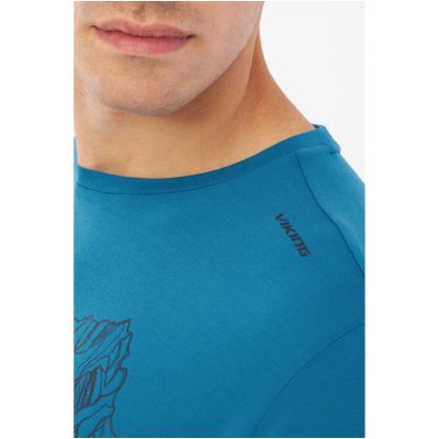 6. T-shirt męski VIKING Morain Man Bamboo niebieski