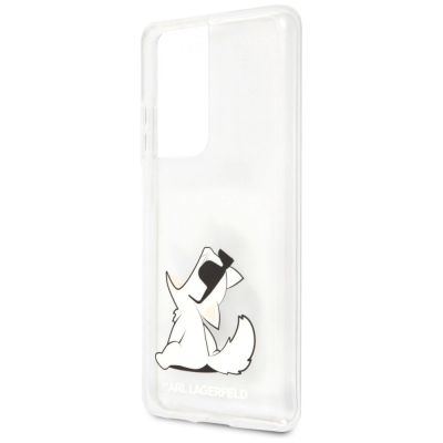 6. Etui Karl Lagerfeld Choupette Fun na Samsung Galaxy S21 Ultra - przezroczyste
