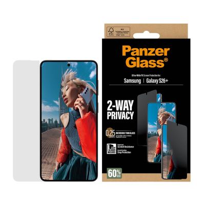 2. PanzerGlass ® 2-Way Privacy Screen Protector Samsung Galaxy S26+ | Ultra-Wide Fit w. EasyAligner Przezroczysta ochrona ekranu 1 szt.