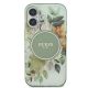 3. Etui Guess IML Flower & Tonal Circle MagSafe na iPhone 16 - zielone