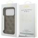 8. Etui Guess 4G Classic na iPhone 17 Pro / 18 Pro - brązowe