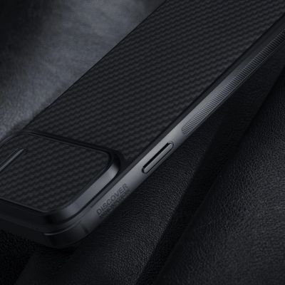 16. Nillkin Synthetic Fiber S Case etui iPhone 14 Pro Max z osłoną na aparat czarny
