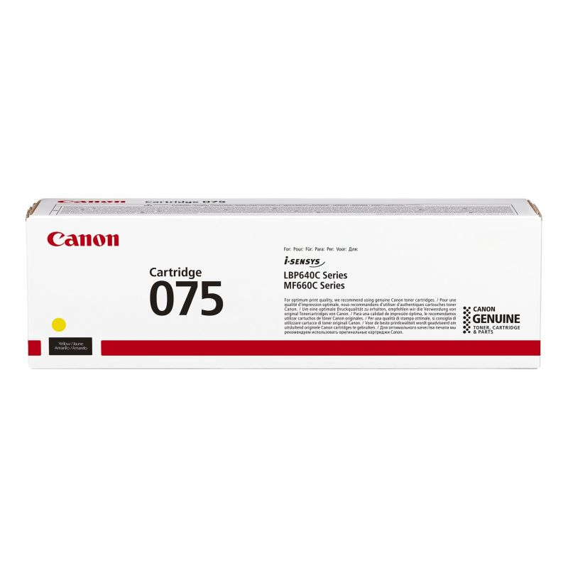 7. Canon 075 kaseta z tonerem 1 szt. Oryginalny Żółty
