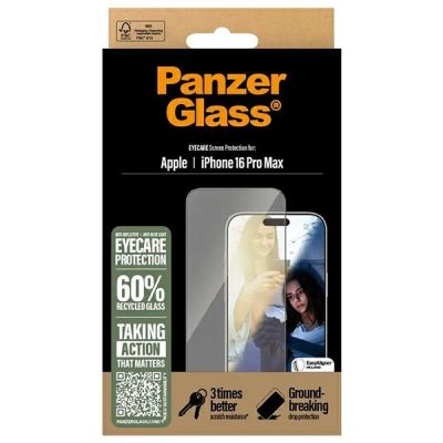4. Szkło hartowane PanzerGlass EyeCare Screen Protector Ultra-Wide Fit na iPhone 16 Pro Max