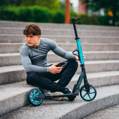 5. HM124T TURQUOISE HULAJNOGA Z HAMULCEM TARCZOWYM  NILS EXTREME