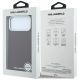 8. Etui Karl Lagerfeld Grained Elongated Logo MagSafe na iPhone 17 Pro Max / 18 Pro Max - burgundowe