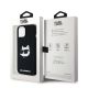 8. Etui Karl Lagerfeld Silicone Choupette Head MagSafe na iPhone 15 Plus / 14 Plus - czarne