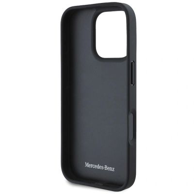 13. Etui Mercedes MB Waves Leather na iPhone 16 Pro Max - czerwone