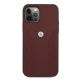 3. Etui BMW Leather Curve Perforate na iPhone 12 / iPhone 12 Pro - czerwone