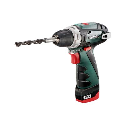 Metabo POWERMAXX BS BASIC 1400 RPM Zamek centralny 800 g Czarny, Czerwony
