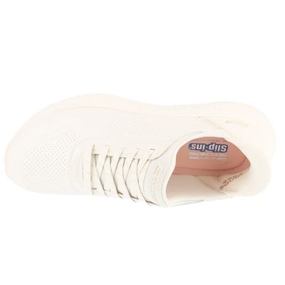3. Skechers Slip-Ins: Bobs Squad 4 - Key Look 117740-W Białe 40