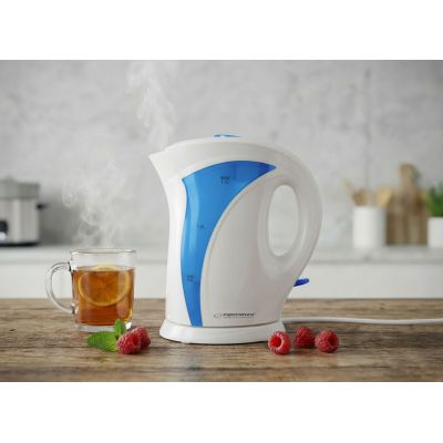8. Czajnik elektryczny Esperanza Iguazu EKK018B (2200W 1.8l; kolor niebieski)