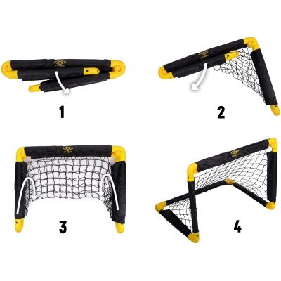 8. BRAMKA MINI DO PIŁKI NOŻNEJ Z SIATKĄ 55x44x44CM UMBRO