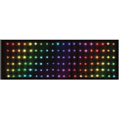 27. LAMPKI CHOINKOWE KURTYNA ŚWIETLNA ZEW/WEW 120 LED 300X60CM Z PILOTEM RGB KOLOR