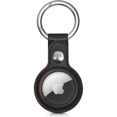 Etui do Apple AirTag z ekoskóry - czarne