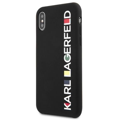 2. Etui Karl Lagerfeld Glossy Bauhaus na iPhone X / XS - czarne