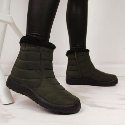 2. Śniegowce wodoodporne na zamek NEWS W EVE181D khaki 