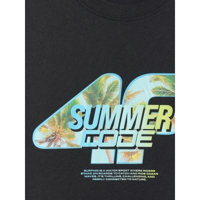6. T-shirt regular z nadrukiem męski 4F 4FRSS26TTSHM4305-20S