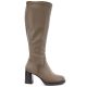 2. Kozaki damskie na obcasie khaki Potocki SZ12861
