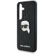 6. Etui Karl Lagerfeld Leather Monogram Pin Logo Karl Head Samsung Galaxy S25 czarny