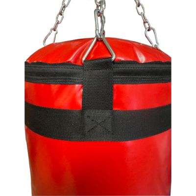 3. Worek bokserski Plawil 150 x 40 cm wypełniony WWP-MASTERS czerwony