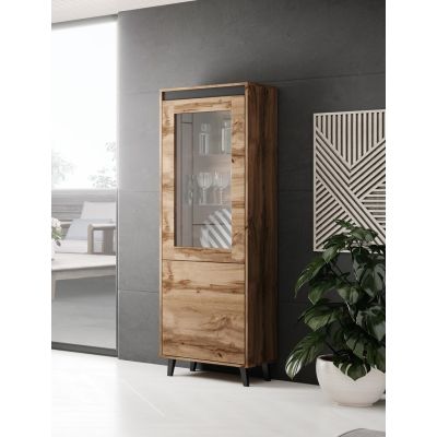 3. Witryna NORD 60x38x182,5 dąb wotan/antracyt