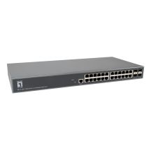 LevelOne GTL-2885 przełącznik sieciowy Zarządzany L3 Gigabit Ethernet (10/100/1000) Szary