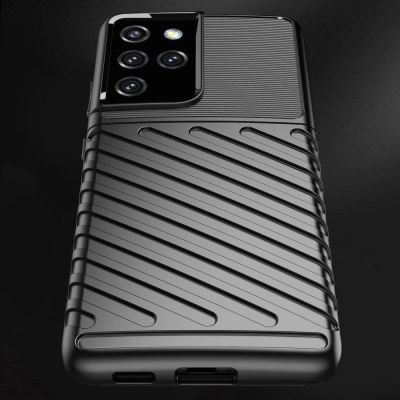 8. Thunder Case etui Samsung Galaxy S23 Ultra silikonowy pancerny pokrowiec niebieskie