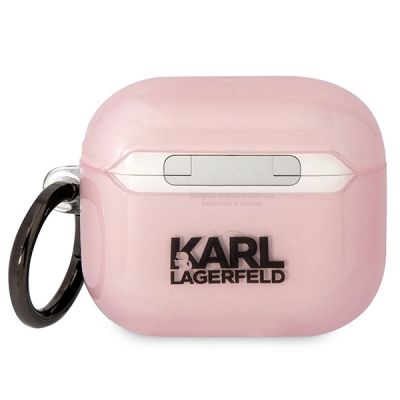 2. Etui Karl Lagerfeld Ikonik Choupette na AirPods 3 - różowe