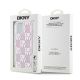 8. Etui DKNY Liquid Glitter Multilogo na iPhone 15 / 14 / 13 - różowe