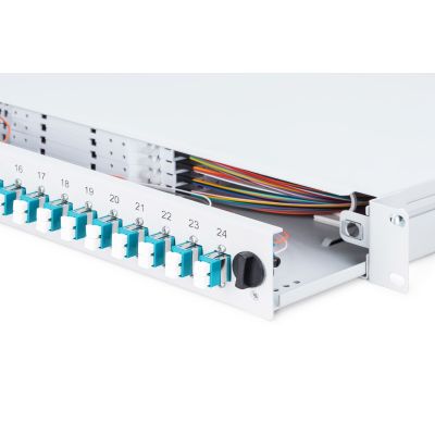 8. Digitus Panel światłowodowy, z wyposażeniem, LC, OM3