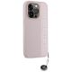4. Etui Karl Lagerfeld Saffiano Rhinestones & Charm na iPhone 15 Pro - różowe