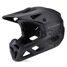 Kask rowerowy fullface Wozinsky z odpinanym daszkiem 57-59 cm - czarny