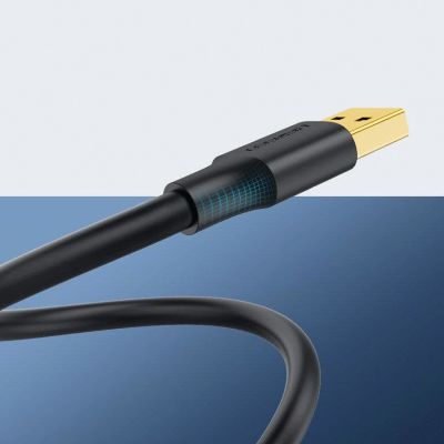 11. Kabel Ugreen US128 10370 USB-A 3.0 / USB-A 3.0 5Gb/s 1m - czarny