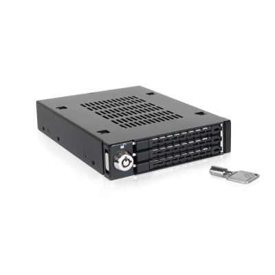 2. Icy Dock MB993SK-B panel drive bay 2,5/3,5" Panel nośny Czarny