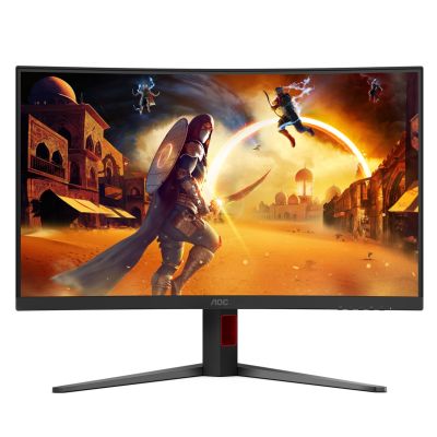 8. Monitor 31,5" AOC G4 C32G4Z 1920x1080px Full HD LCD Curved Czarny, Czerwony