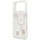 7. Etui Guess Resin Flowers Glitter MagSafe na iPhone 17 Pro Max - różowe