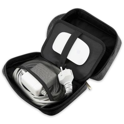 4. Torba organizer Guess 4G Printed Stripes - czarna
