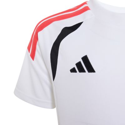 4. Koszulka dla dzieci adidas Tiro 26 League Jersey biało-czarno-czerwona KR0369