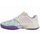 7. Buty sportowe damskie K-Swiss Express Light 3 Padel sneakersy białe/fioletowe (98900-182-M)