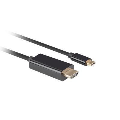 6. LANBERG KABEL USB-C(M)->HDMI(M) 1M 4K 60HZ CZARNY CA-CMHD-10CU-0010-BK