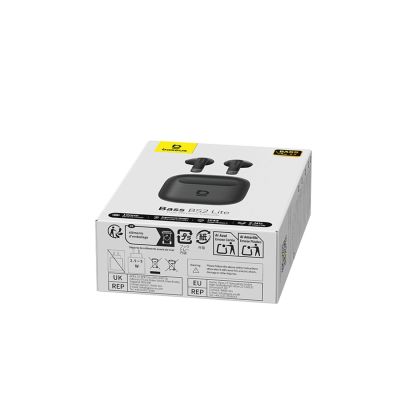 8. Słuchawki douszne Baseus Bass BS2 Lite TWS - czarne