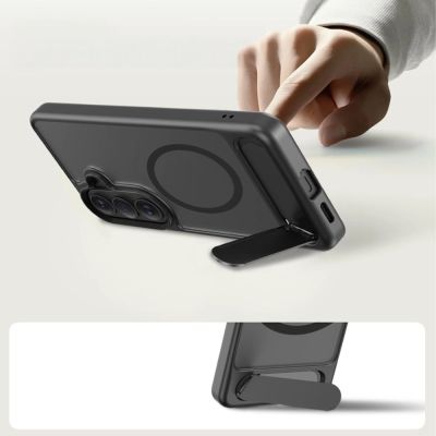 4. Etui Tech-Protect MagRack MagSafe na Samsung Galaxy S26 - czarne matowe