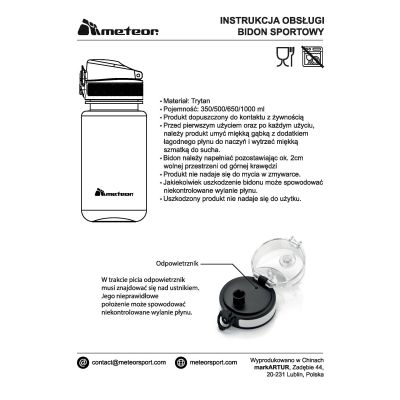 27. Bidon sportowy Meteor 74585