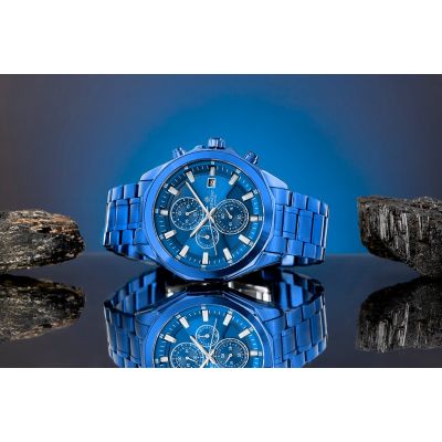 5. Zegarek Męski Giewont Chronograph Sapphire Niebieski GW7290-B5
