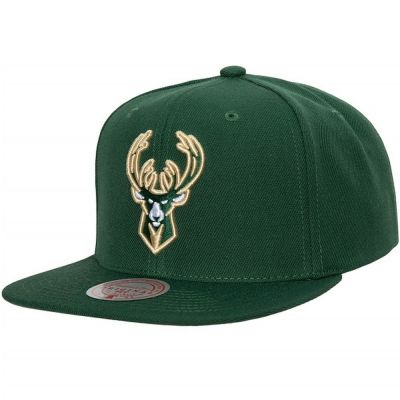 Czapka Mitchell &amp; Ness NBA Team Ground 2.0 Snapback Milwaukee Bucks HHSS3256-MBUYYPPPGREN